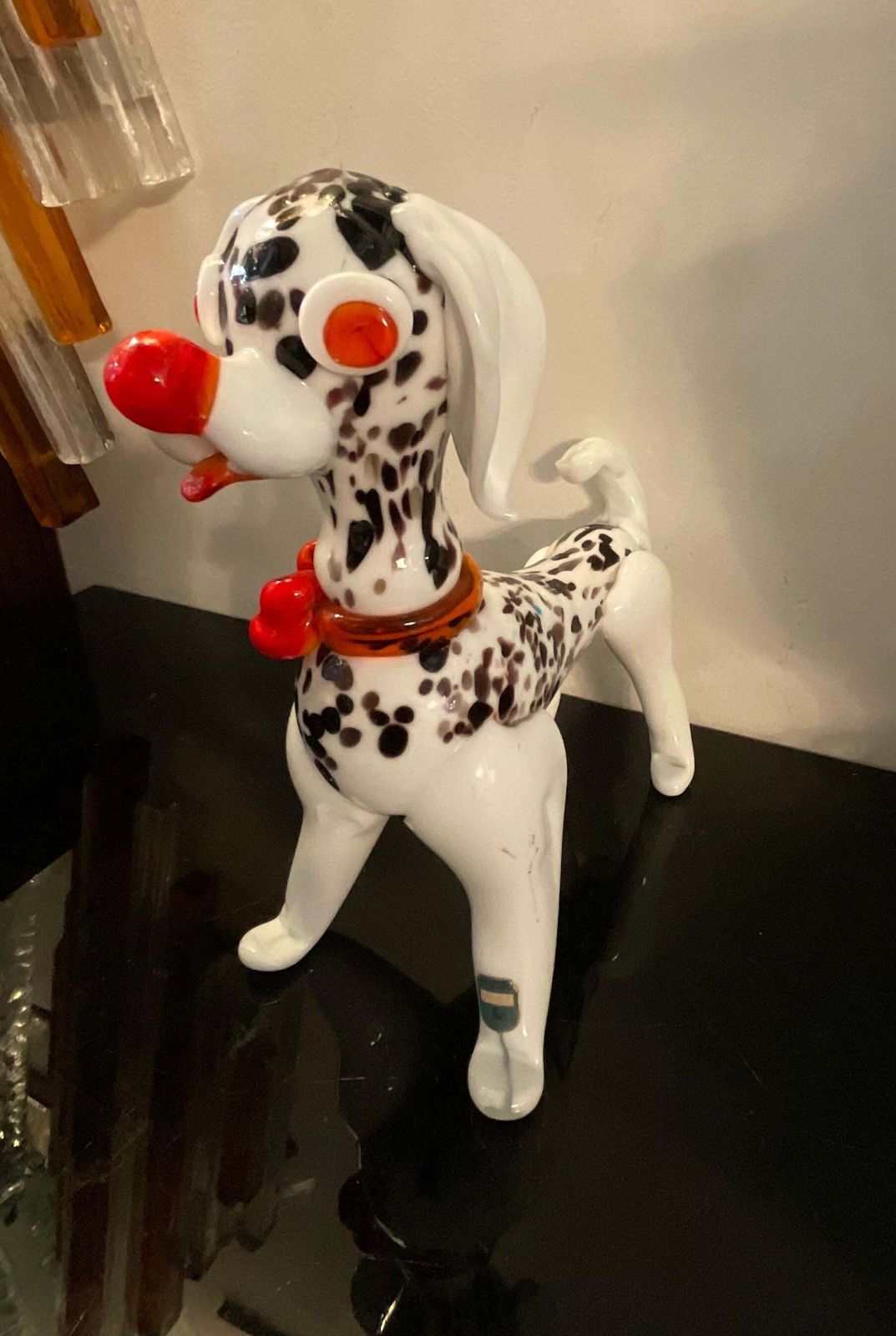 Cane Dalmata In Vetro Di Murano   Made In Italy 1970   Attribuito A Vistosi photo vinterior
