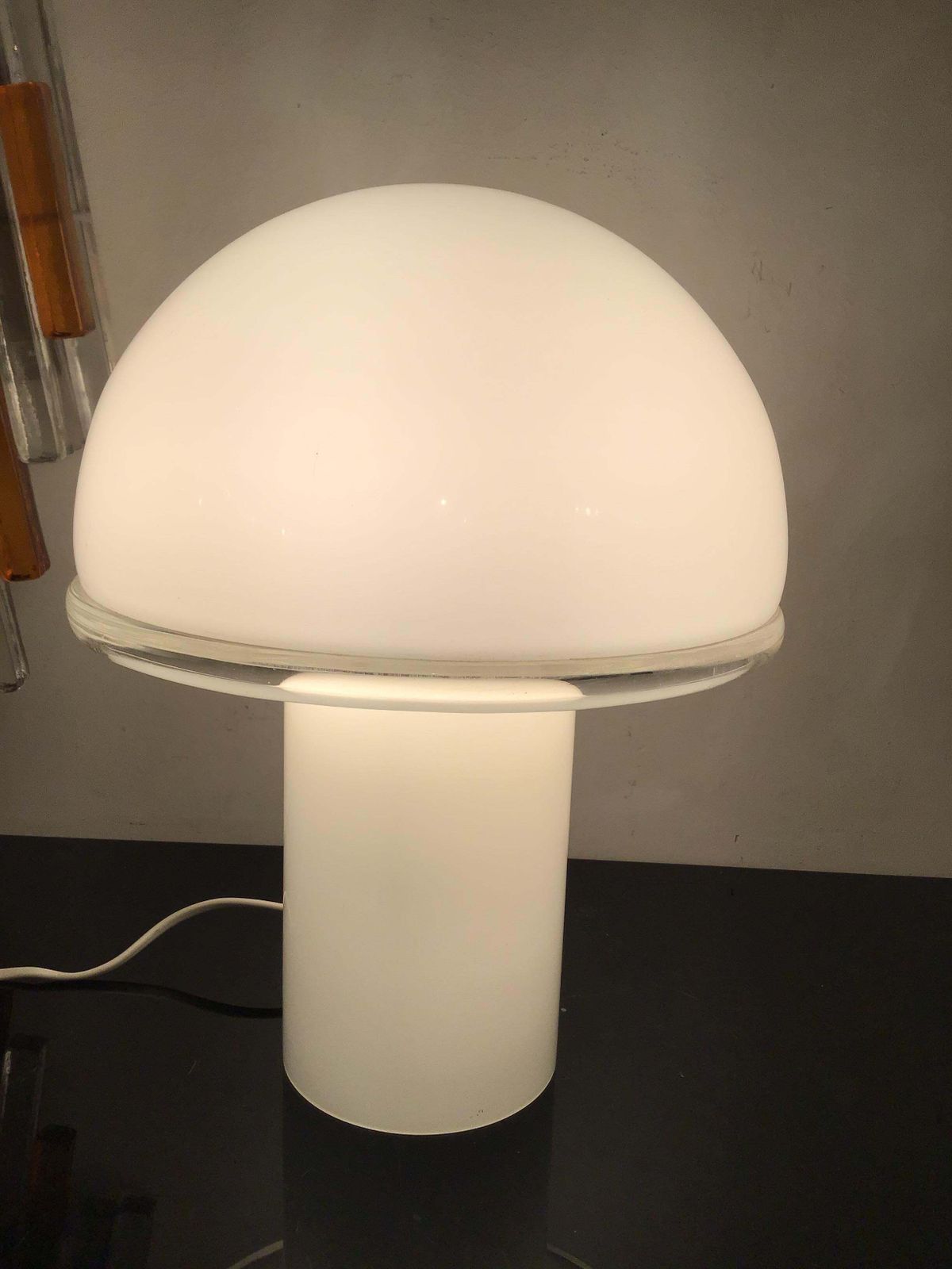 photo for sale Luciano Vistosi Artemide Table Lamp Murano Glass Metal 1970 Italy