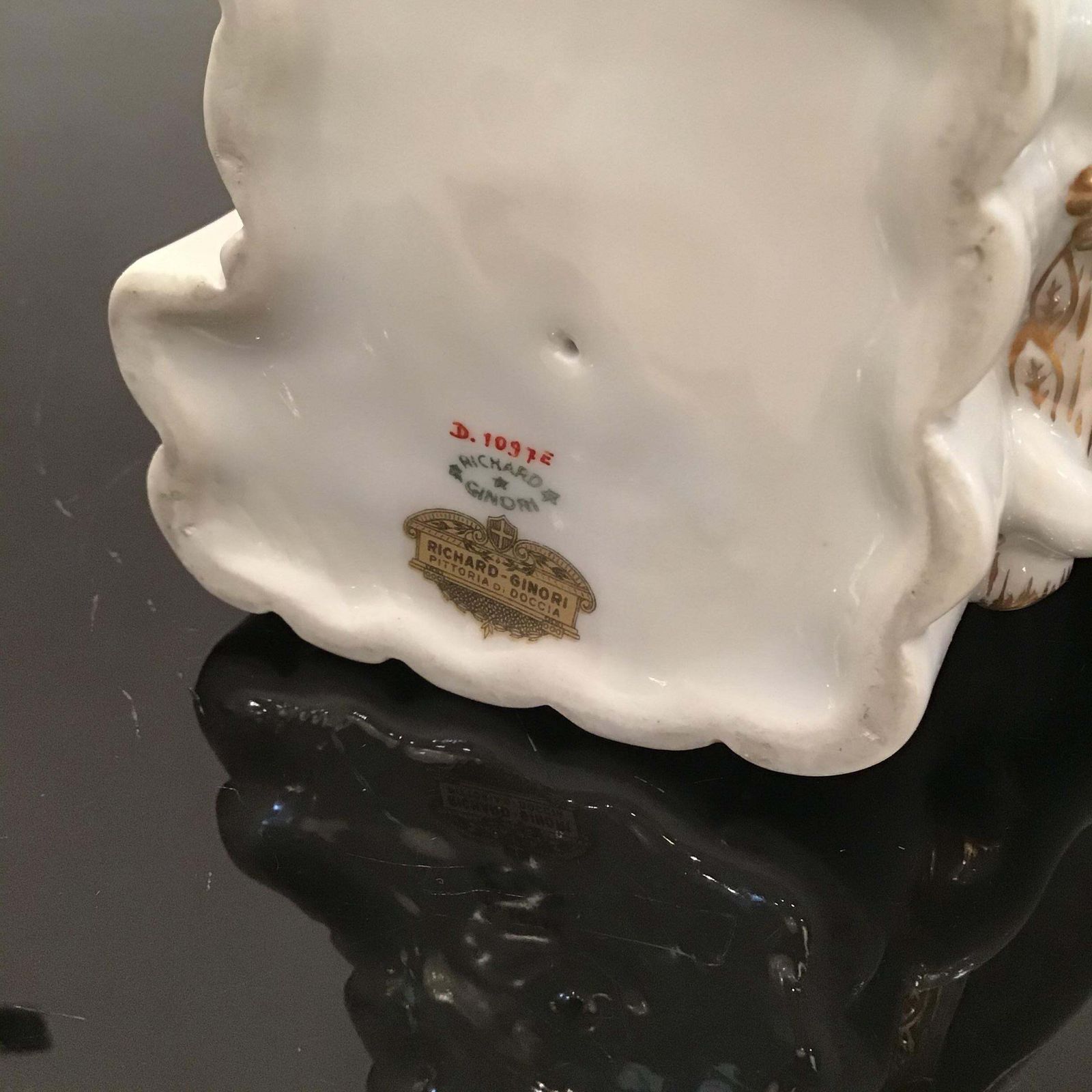 Gio’ Ponti “ Elephant “ Porcelain Gold 1927 Italy photo for sale