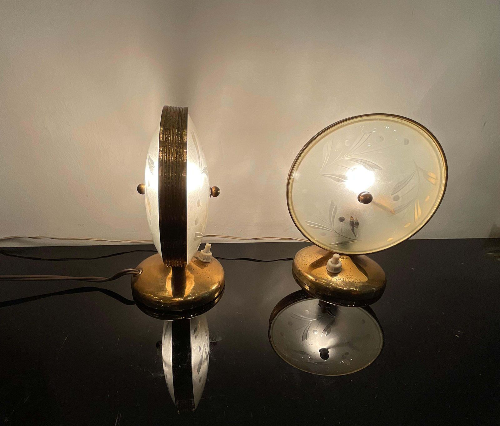Fontanarte   Pietro Chiesa   Pair Of Lamps 1950s photo buy