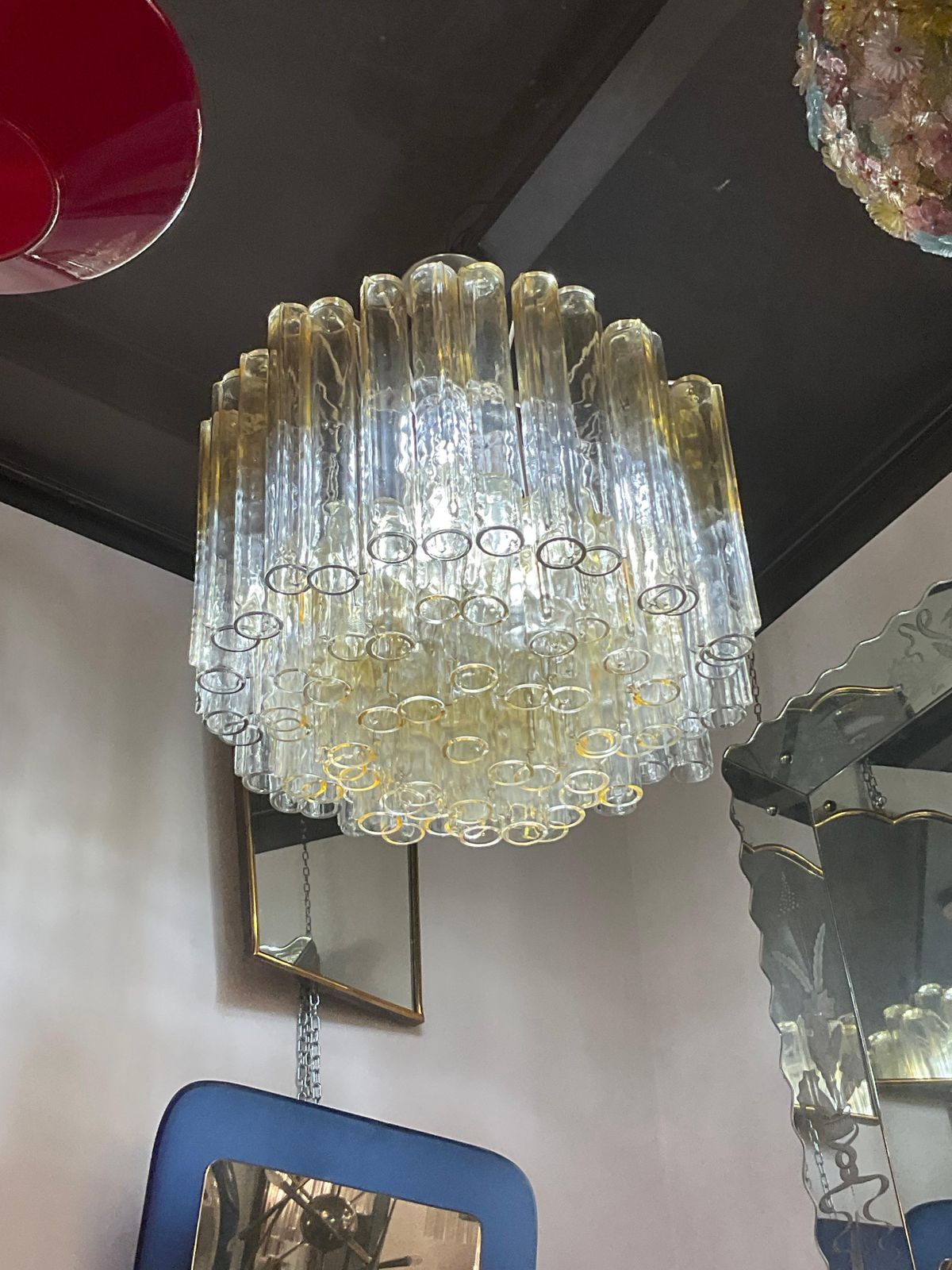 Venini   Ludovico Diaz De Santillana   Lampadario Modello Calze   Murano 1970 photo furniture