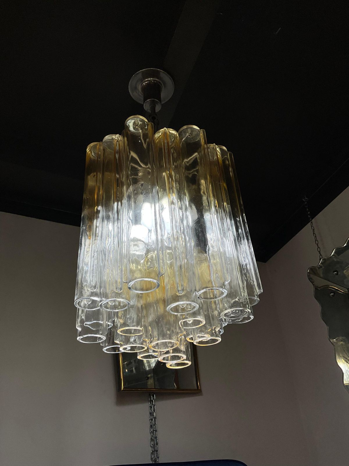 Venini   Ludovico Diaz De Santillana   Calze Model Chandelier   Murano 1970 photo vinterior