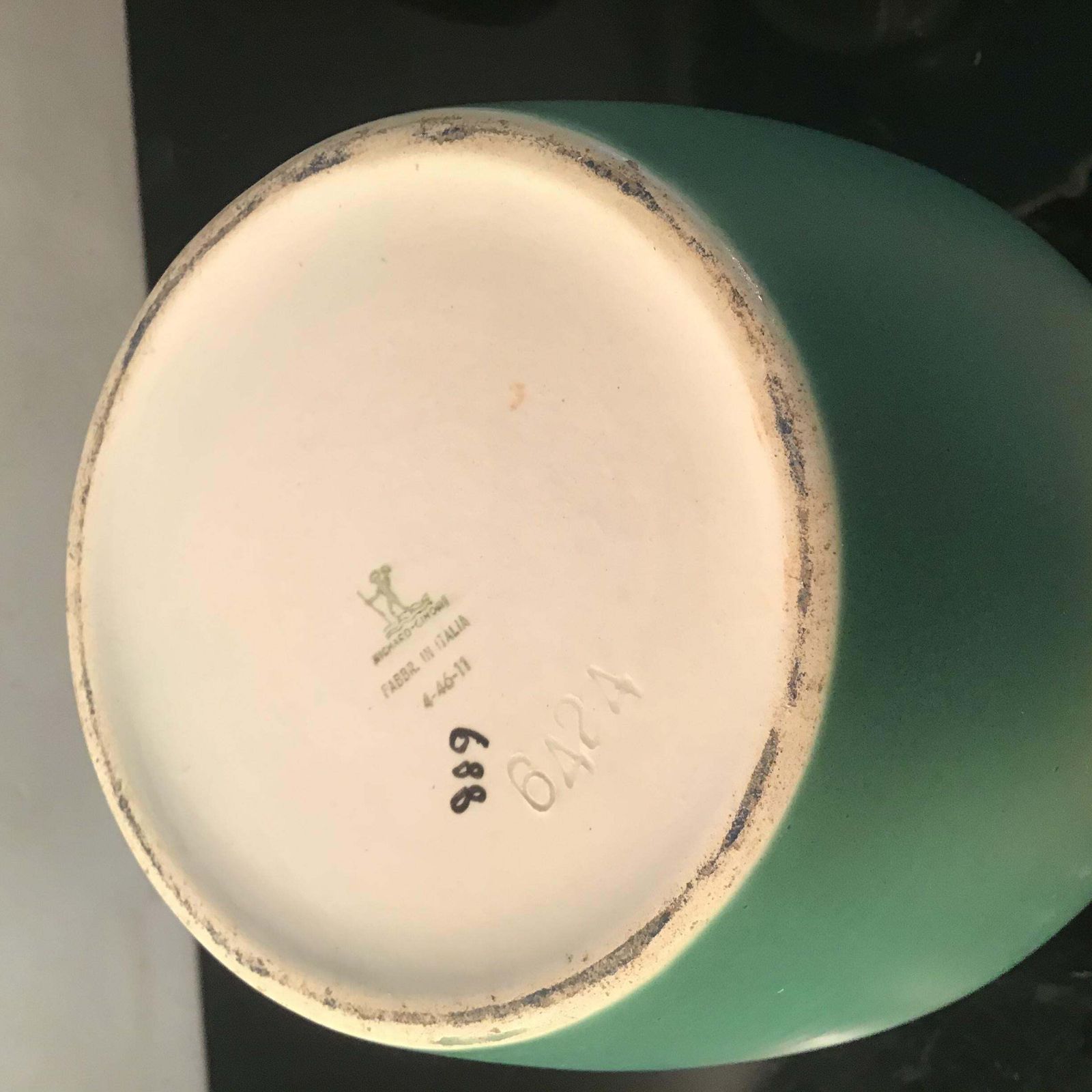 Richard Ginori "Giovanni Gariboldi " Vase Ceramic 1950 Italy photo furniture