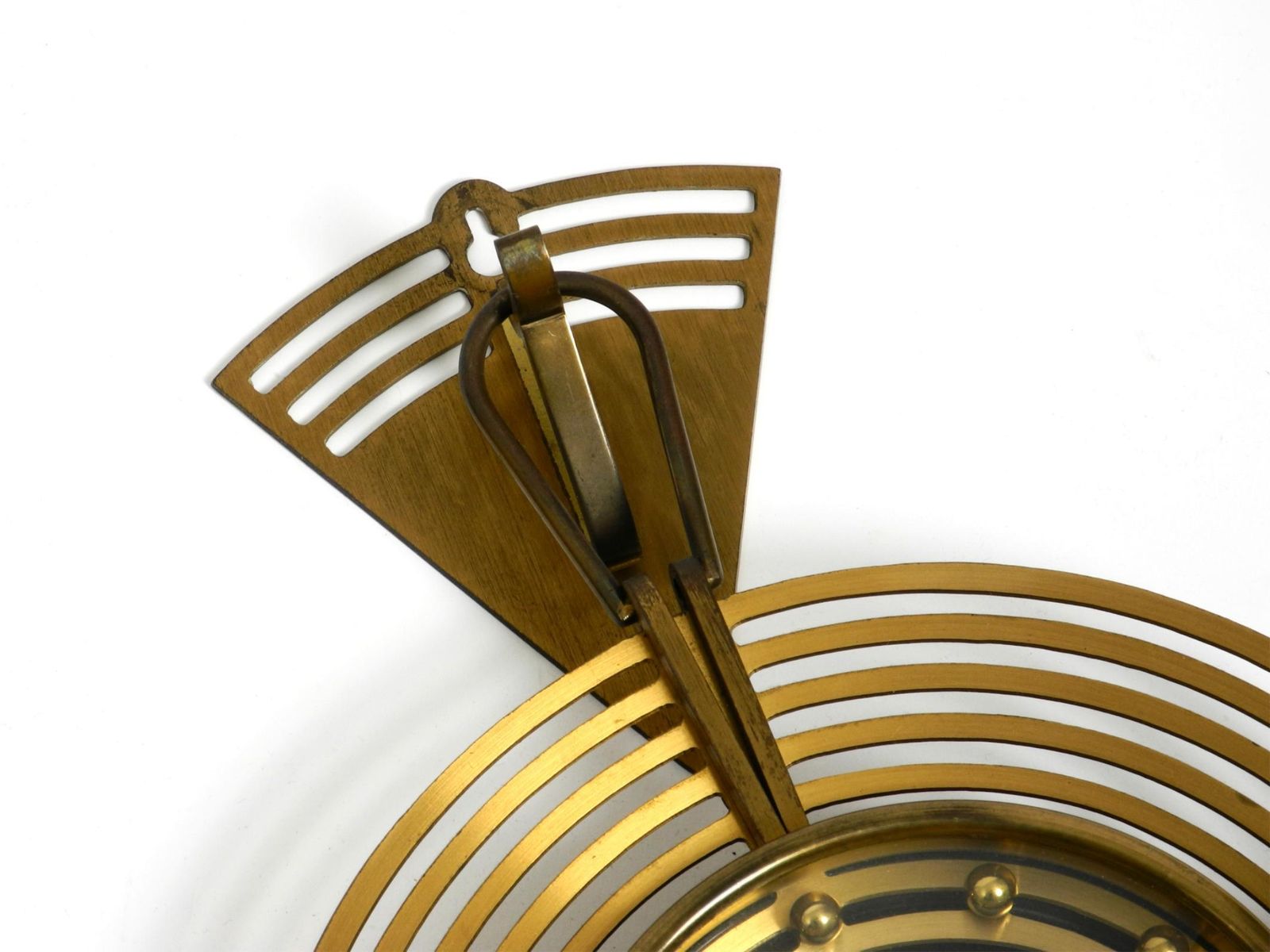 photo buy Beautiful Mid Century Atlanta Wall Clock Battery Operated And Made Of Brass