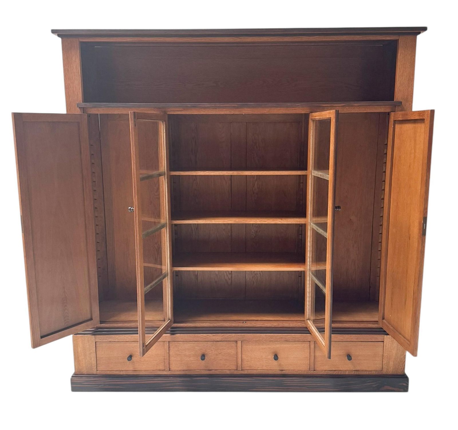 Art Deco Modernist Four Door Bookcase, 1920s photo for sale