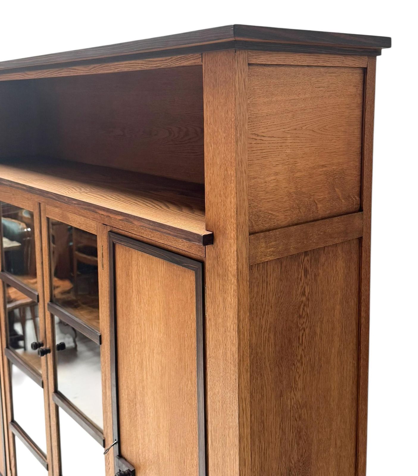 photo for sale Art Deco Modernist Four Door Bookcase, 1920s