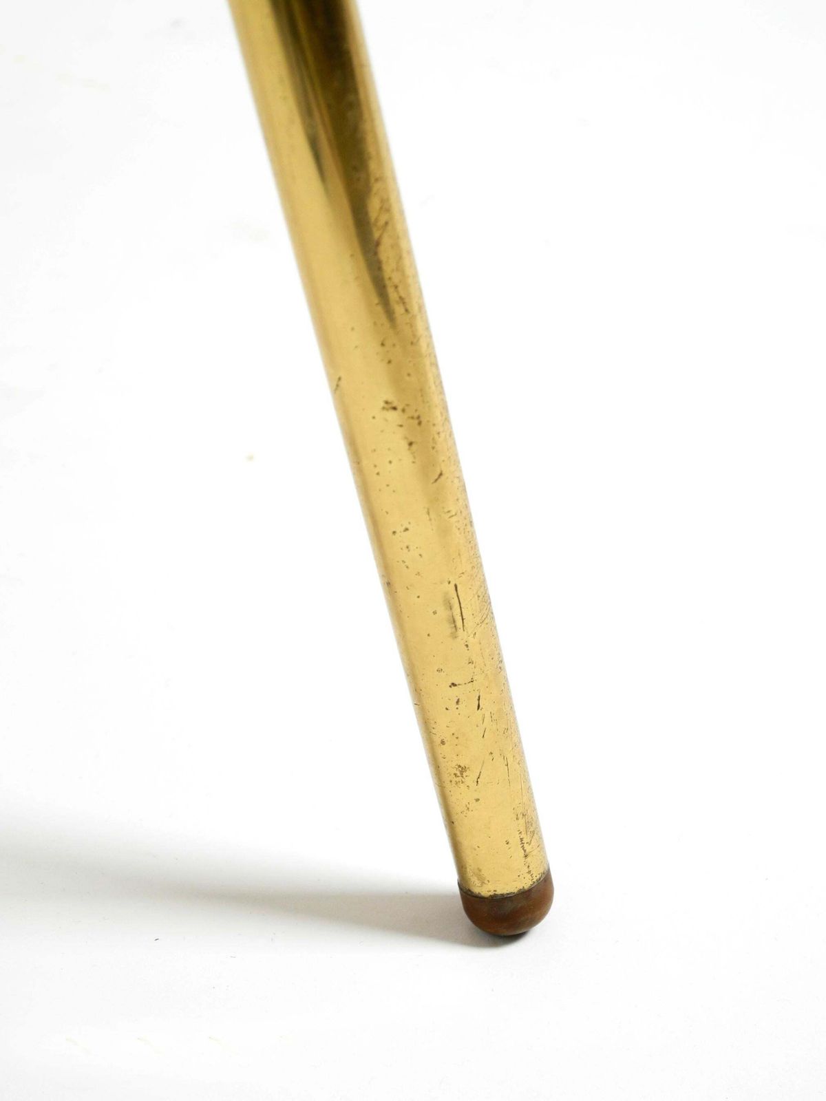 photo vinterior Mid Century Brass Side Table With Mosaic Surface By Münchener Zierspiegel