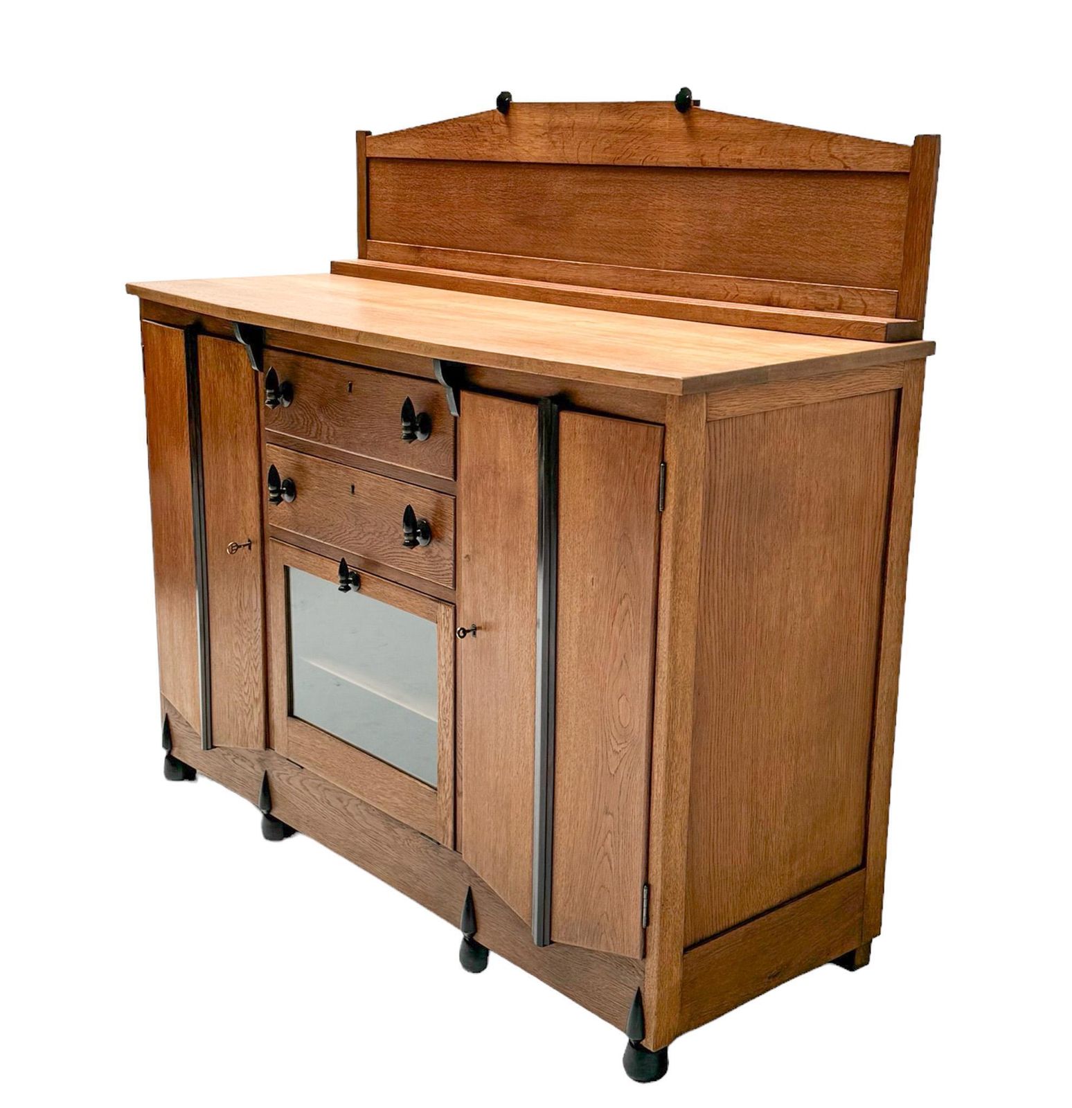Art Deco Amsterdamse School Credenza Or Sideboard By J.J. Zijfers Amsterdam photo 3362.0
