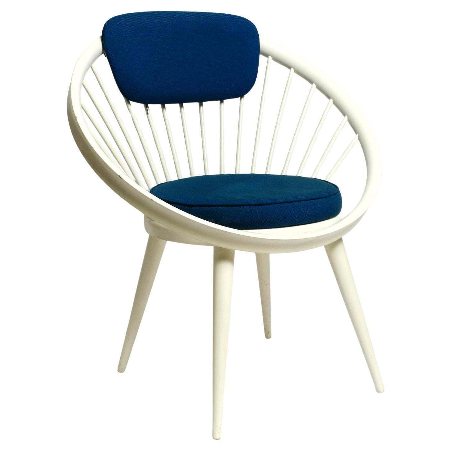 Beautiful Rare Original 1950s Yngve Ekström Circle Chair For Swedese