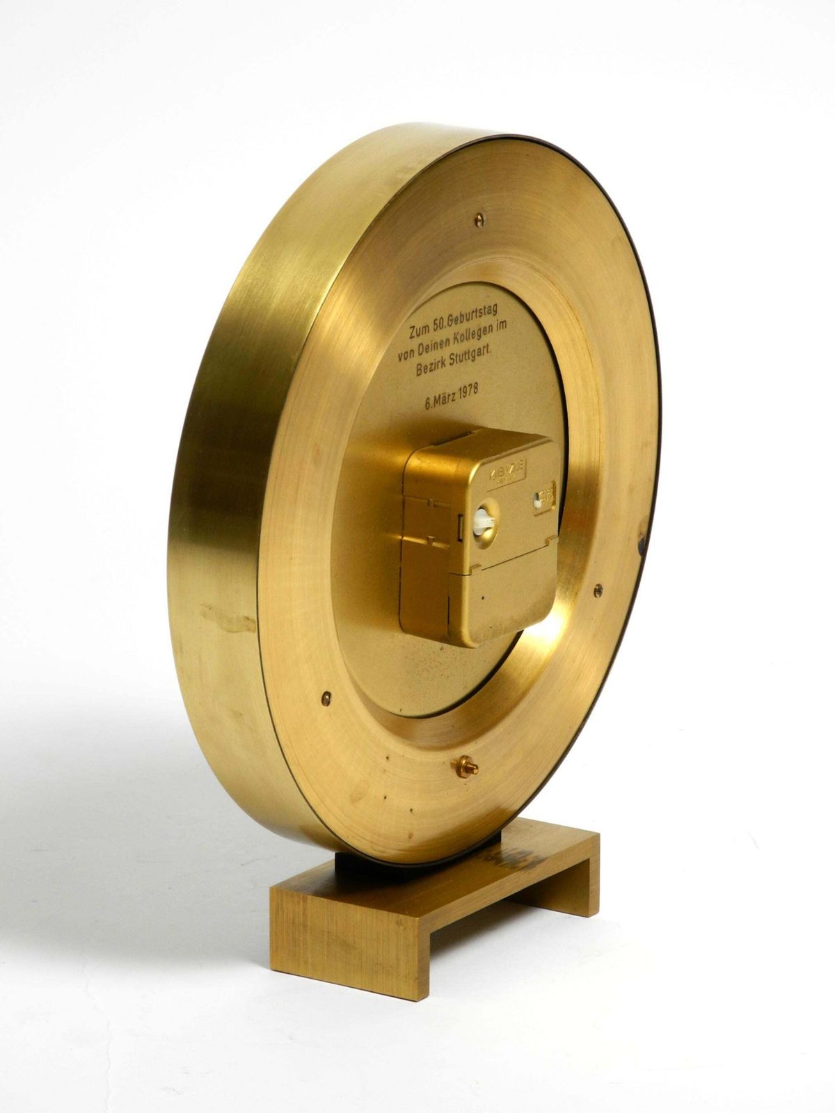 photo furniture Large Battery Operated Brass World Clock Heinrich Möller For Kienzle From 1978