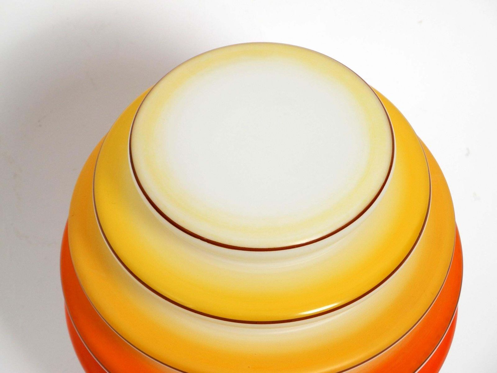 Lighting Beautiful Rare Original Glass Ceiling Lamp From The 1930s photo