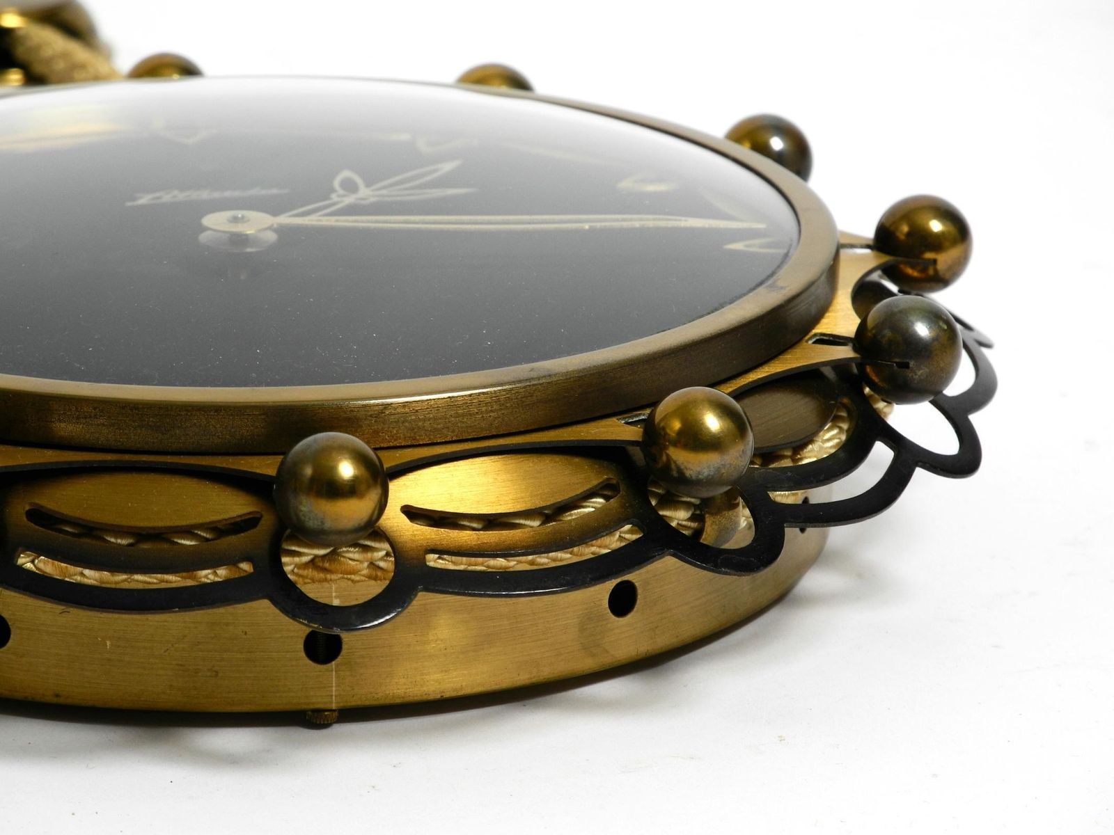 photo vinterior 1950s Mechanical Atlanta Wall Clock With A 10 Day Movement And A Gong Strike