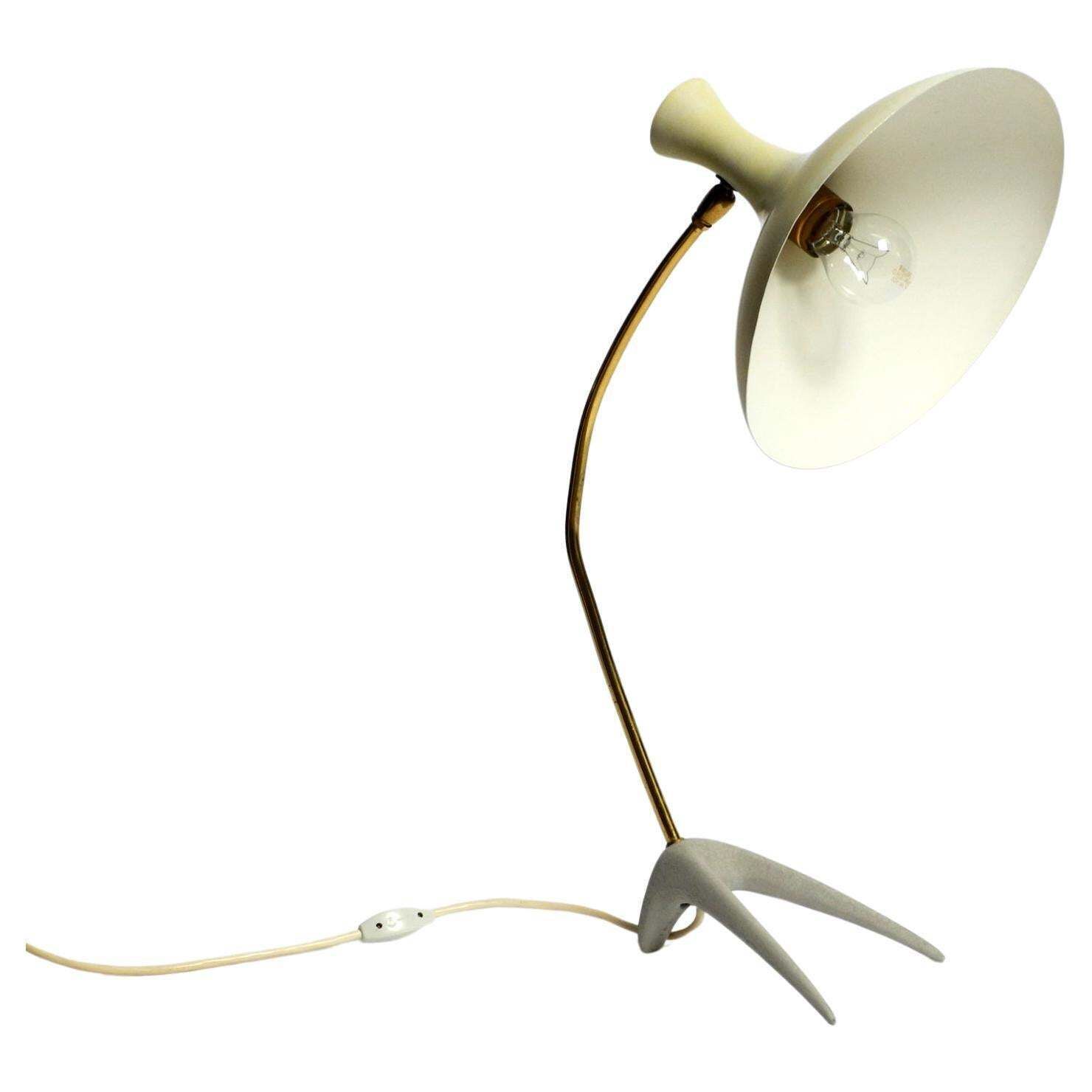 Large Mid Century Modern Crow's Foot Table Lamp By Karl Heinz Kinsky For Cosack