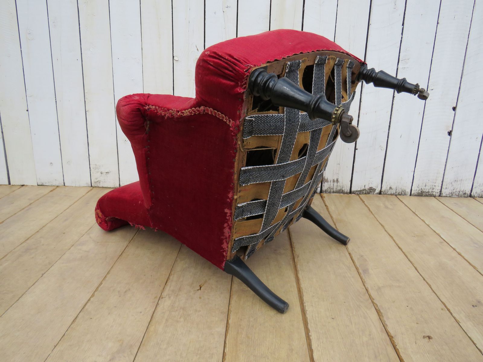 Antique French Napoleon III Armchair photo vintage