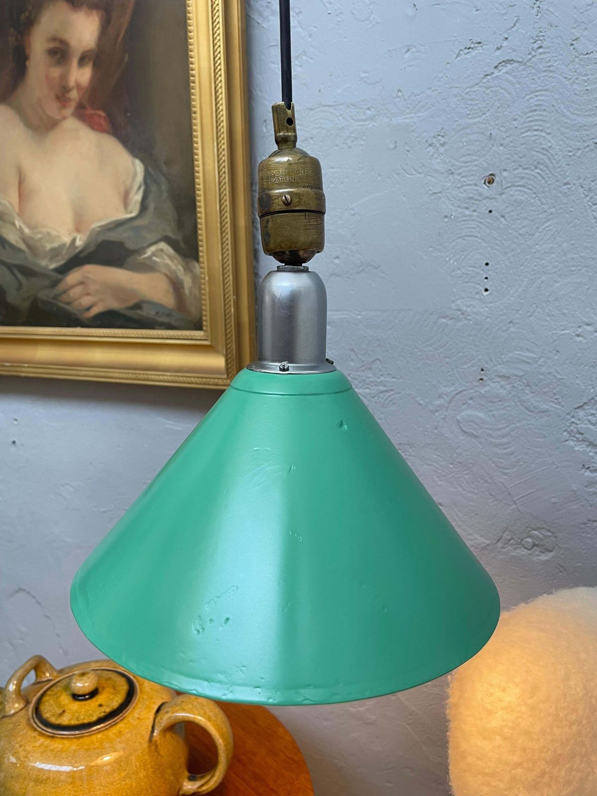 Classic Antique Triplex Work Lamp By Johan Petter Johansson For Asea Of Sweden photo for sale