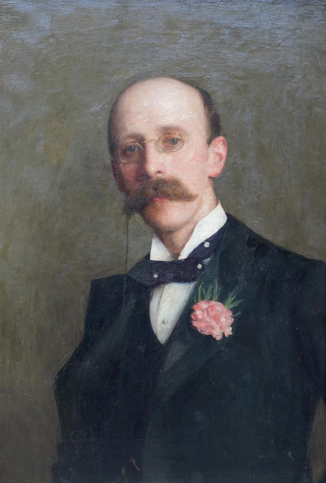 Maud Porterportrait Of G W Barber Jp   British Victorian Exhibited Art Oil Painting1897 photo furniture