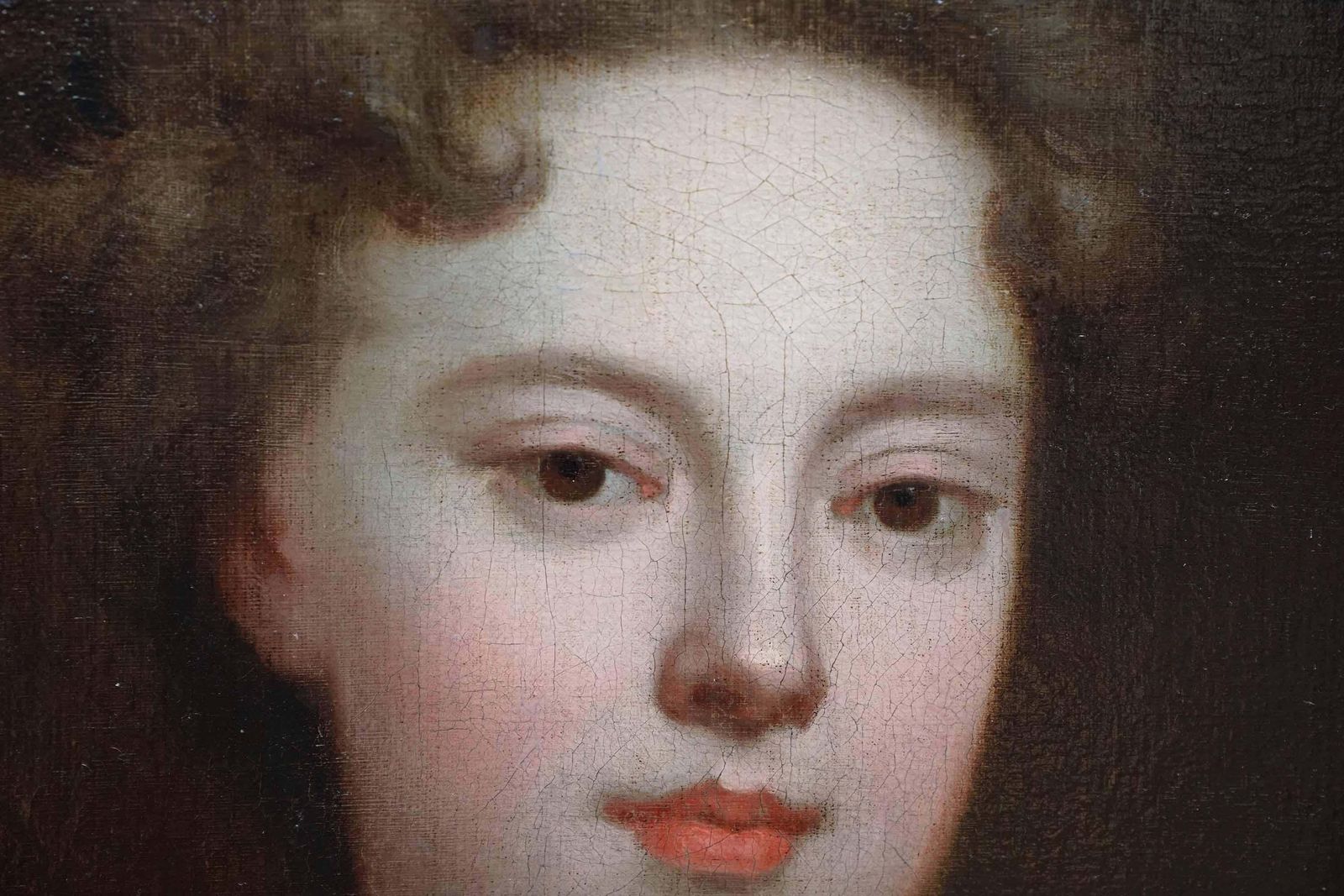 Portrait Of Lady In Red Dress   British Old Master Art Female Oil Paintingcirca 1699 photo vinterior