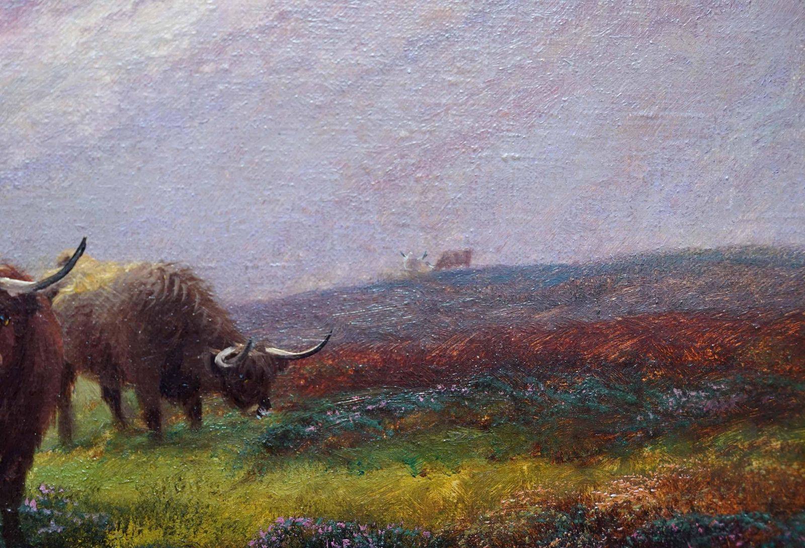 Henry Robinson Hallhighland Cattle Glen Sannox Arran   British Victorian Art Landscape Oil Paintingcirca 1900 photo buy