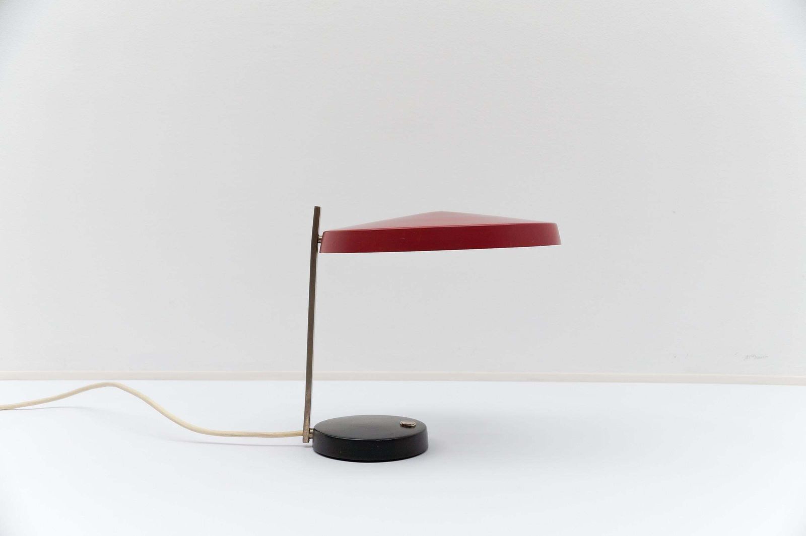 Rare Original Hillebrand Table Lamp Model Oslo From 1962, Design Heinz Pfaender photo furniture