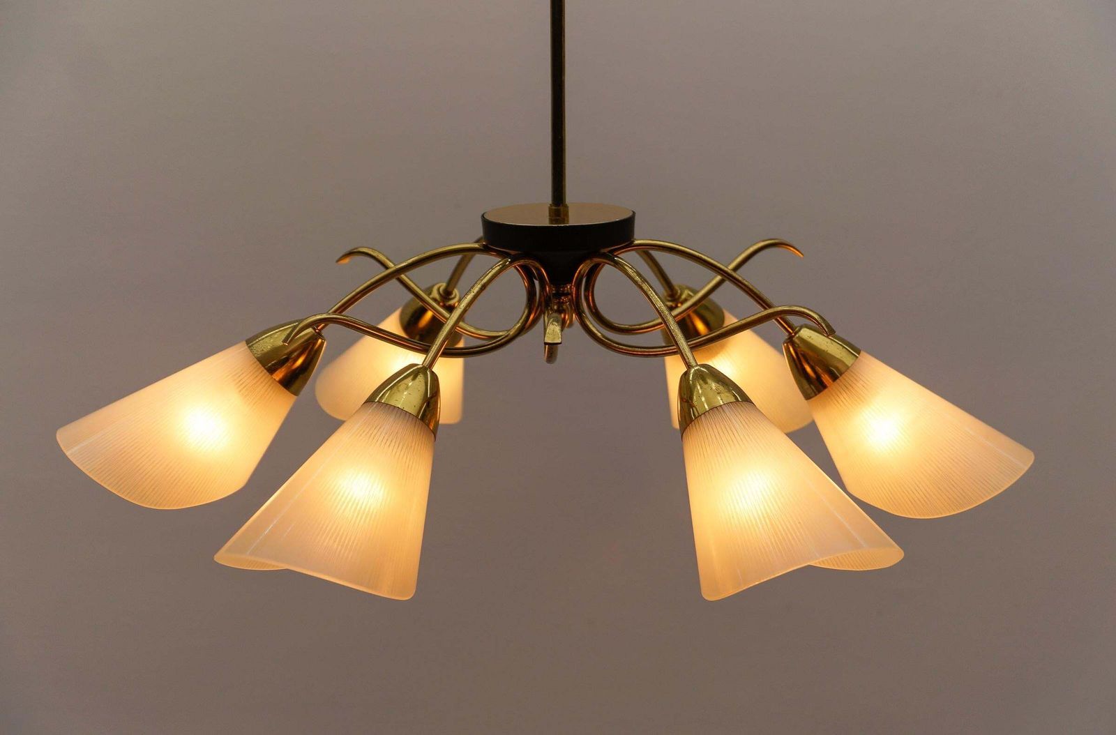 photo furniture Awesome Spider Lamp In The Manner Of Arteluce, Italy, 1950s