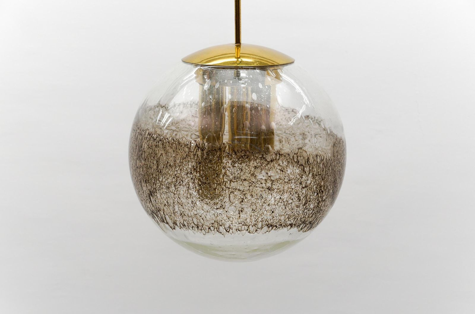 photo furniture Lovely Murano Glass Ball Pendant Lamp   1960s Germany