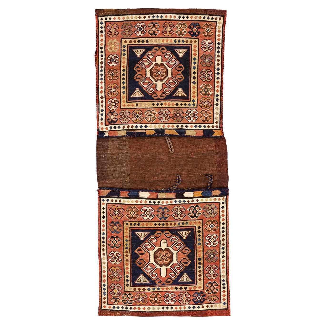 Kilim Rug Saddle Bag Caucasian