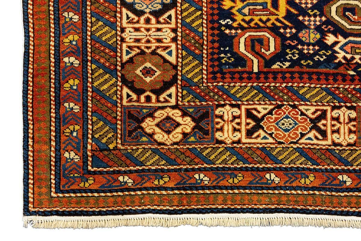 Caucasian Rug Perpedil Ram's Horns photo 8232.0