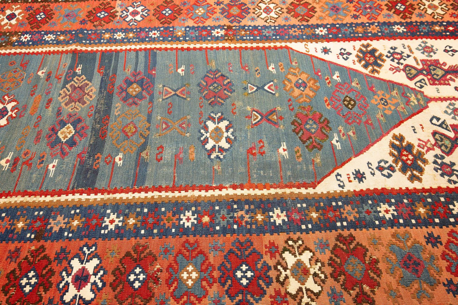 Antique Turkish Erzurum Kilim Sage Green photo for sale
