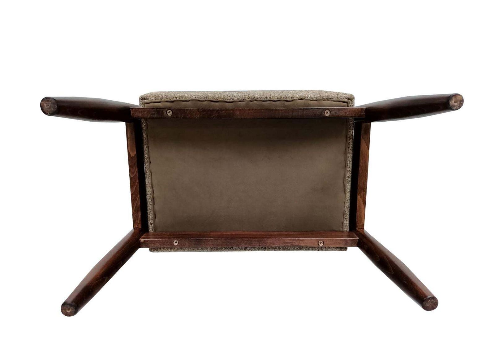 Set Of Two Mid Century Vintage Beige Melange Stools, Edmund Homa, Europe, 1960s photo vintage