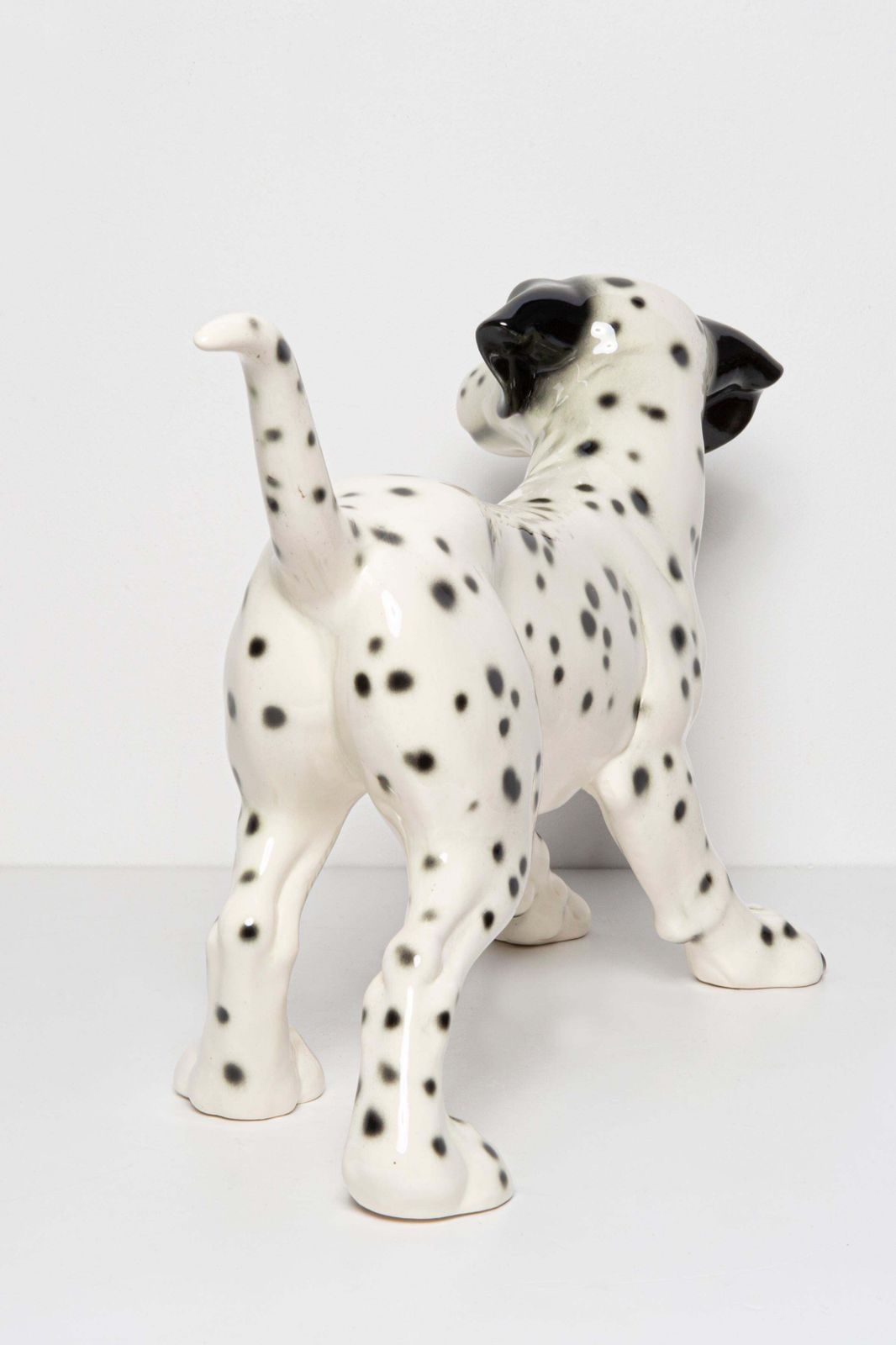Mid Century White Big Dalmatian Dog Ceramic Sculpture, Goebel, Germany, 1960s photo buy