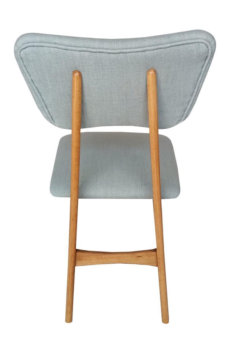 Mid Century Butterfly Chair, Orage Pierre Frey Linen, Oak Wood, Europe, 1960s photo for sale