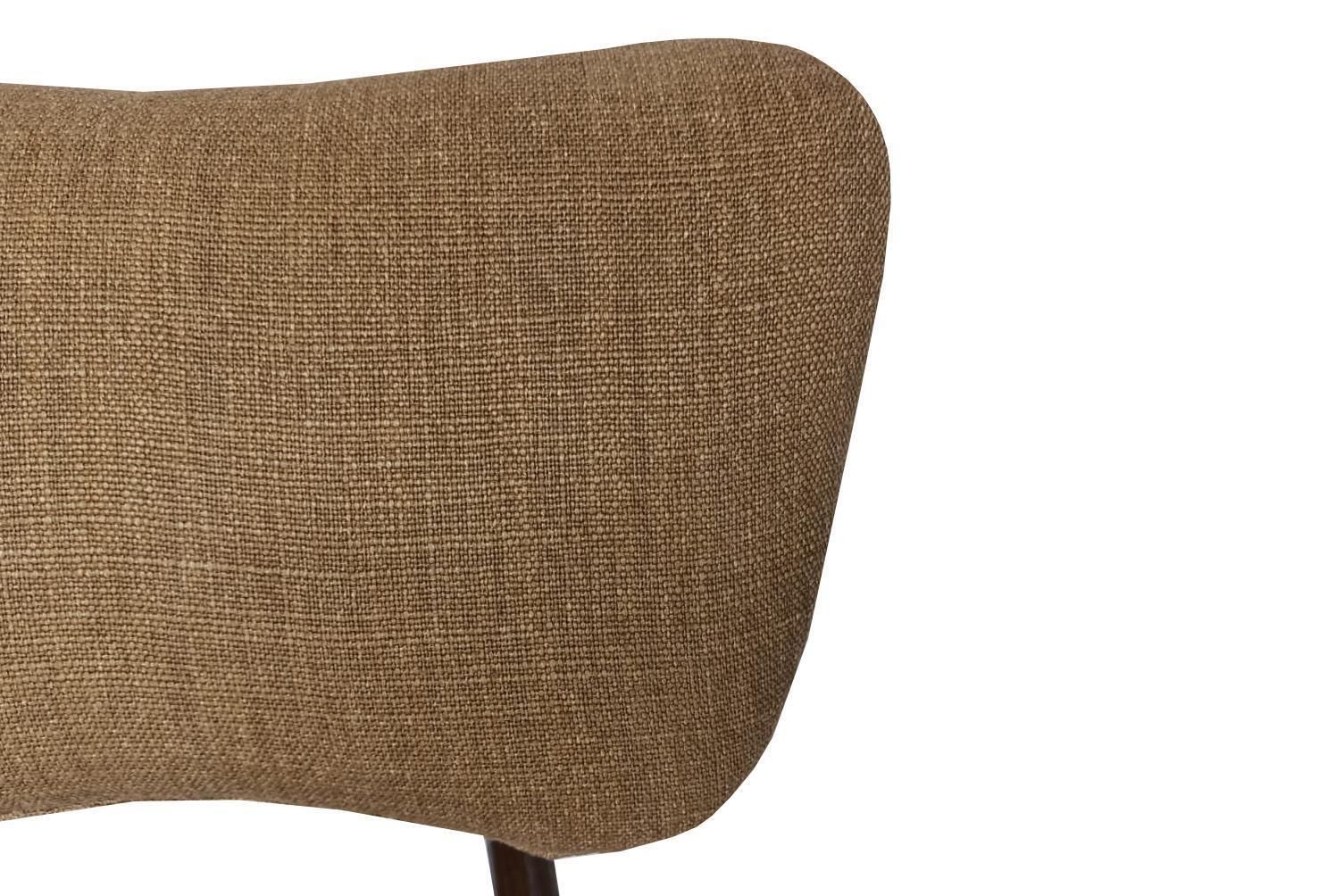 Mid Century Butterfly Chair, Tabacco Wool Millais By Dedar, Europe, 1960s photo 814.0