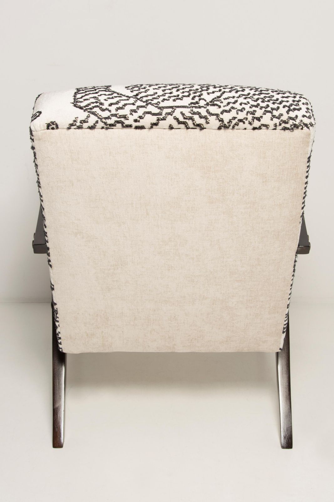Mid Century Unique Zet Armchair, Tiger Mountain Jacquard By Dedar, 1970s, Europe photo vinterior