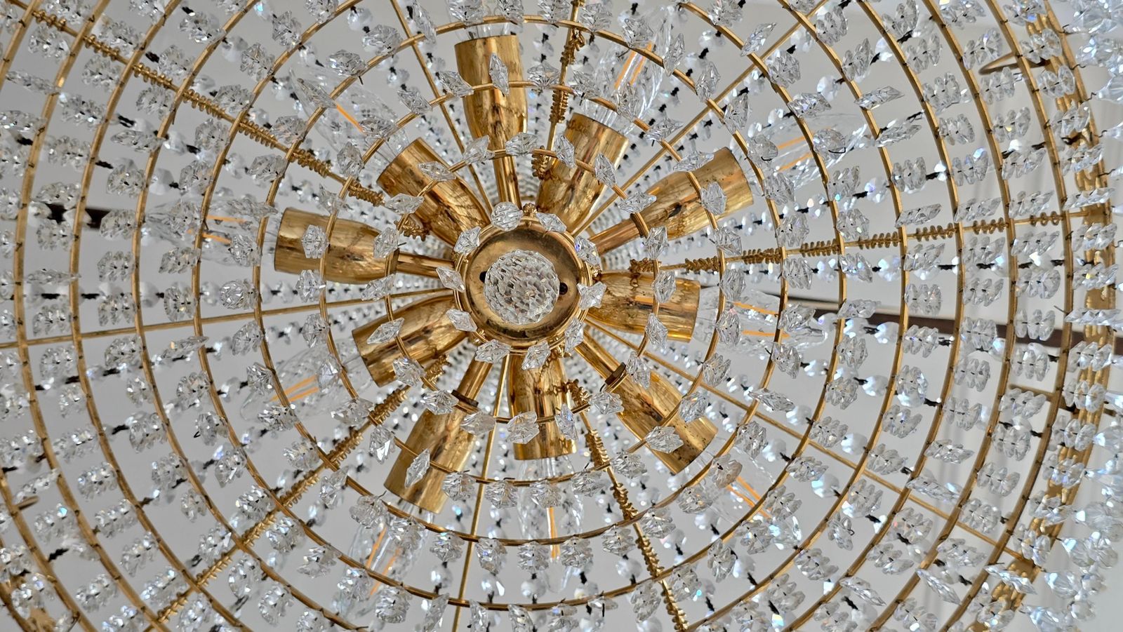 Magnificent Antique Empire Style Crystal Chandelier, France, Circa 1900–1920 photo vintage