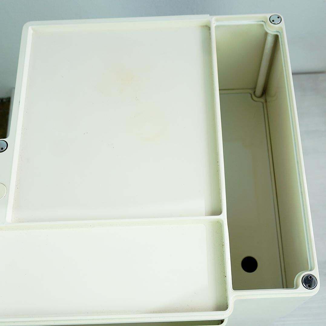 Cremewhite Boby Trolley By Joe Colombo For Bieffeplast, Italy, 1970s photo buy