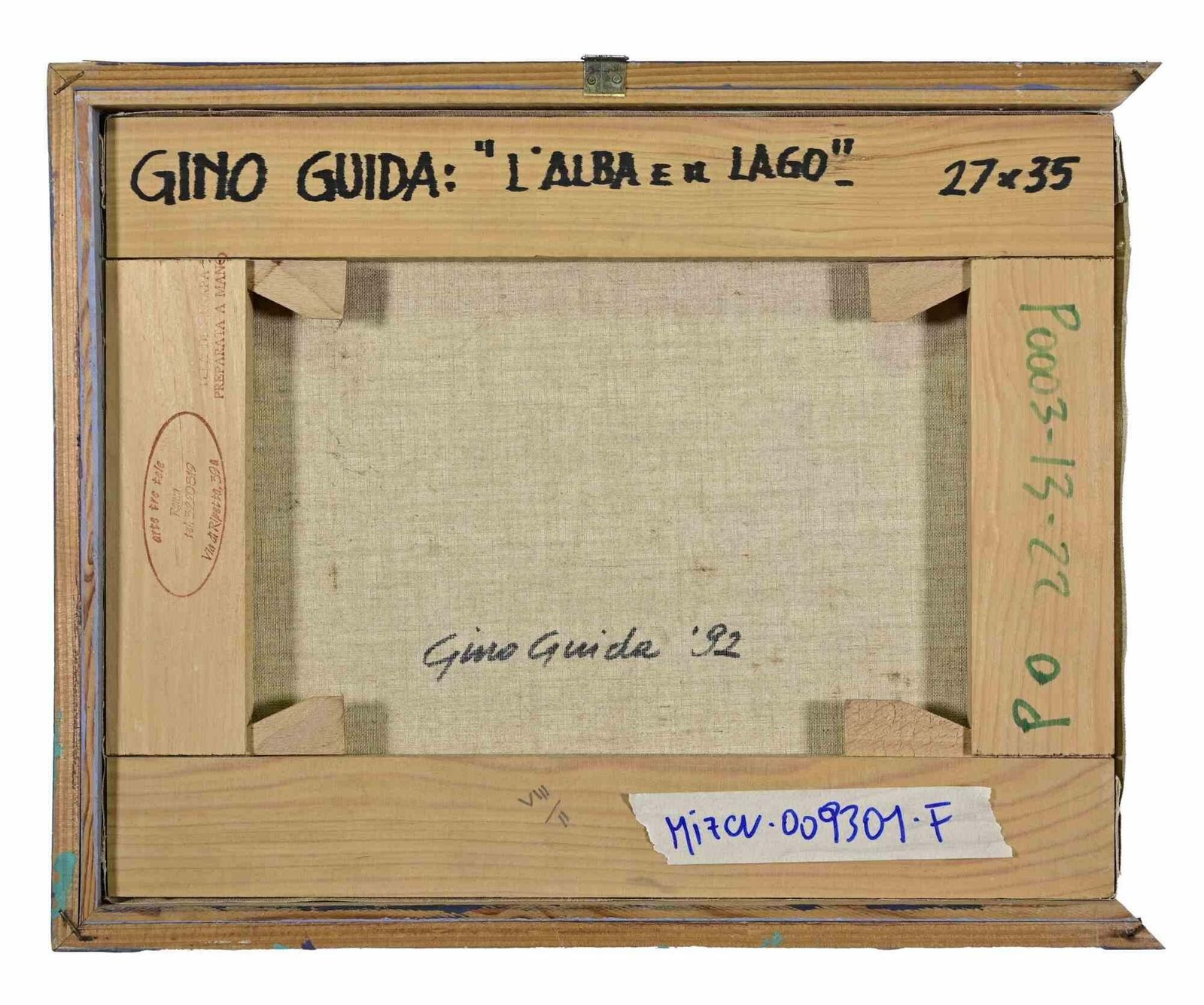 Gino Guidathe Dawn And The Lake   Paint By Gino Guida   1980s1980s photo for sale