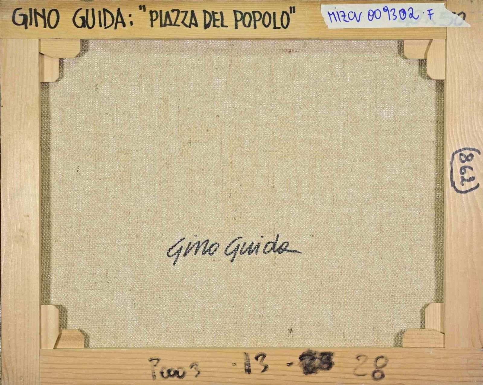 Gino Guidaview Of Piazza Del Popolo (Rome)   Paint By Gino Guida   1980s1980s photo furniture