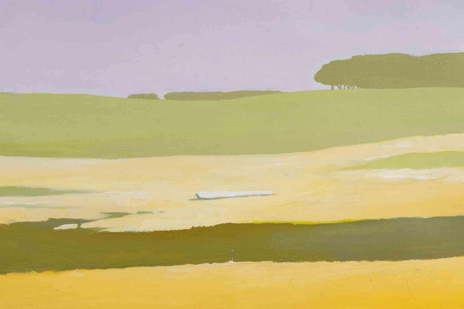 Gino Guidatrunk In The Meadow   Paint By Gino Guida   1980s1980s photo Art