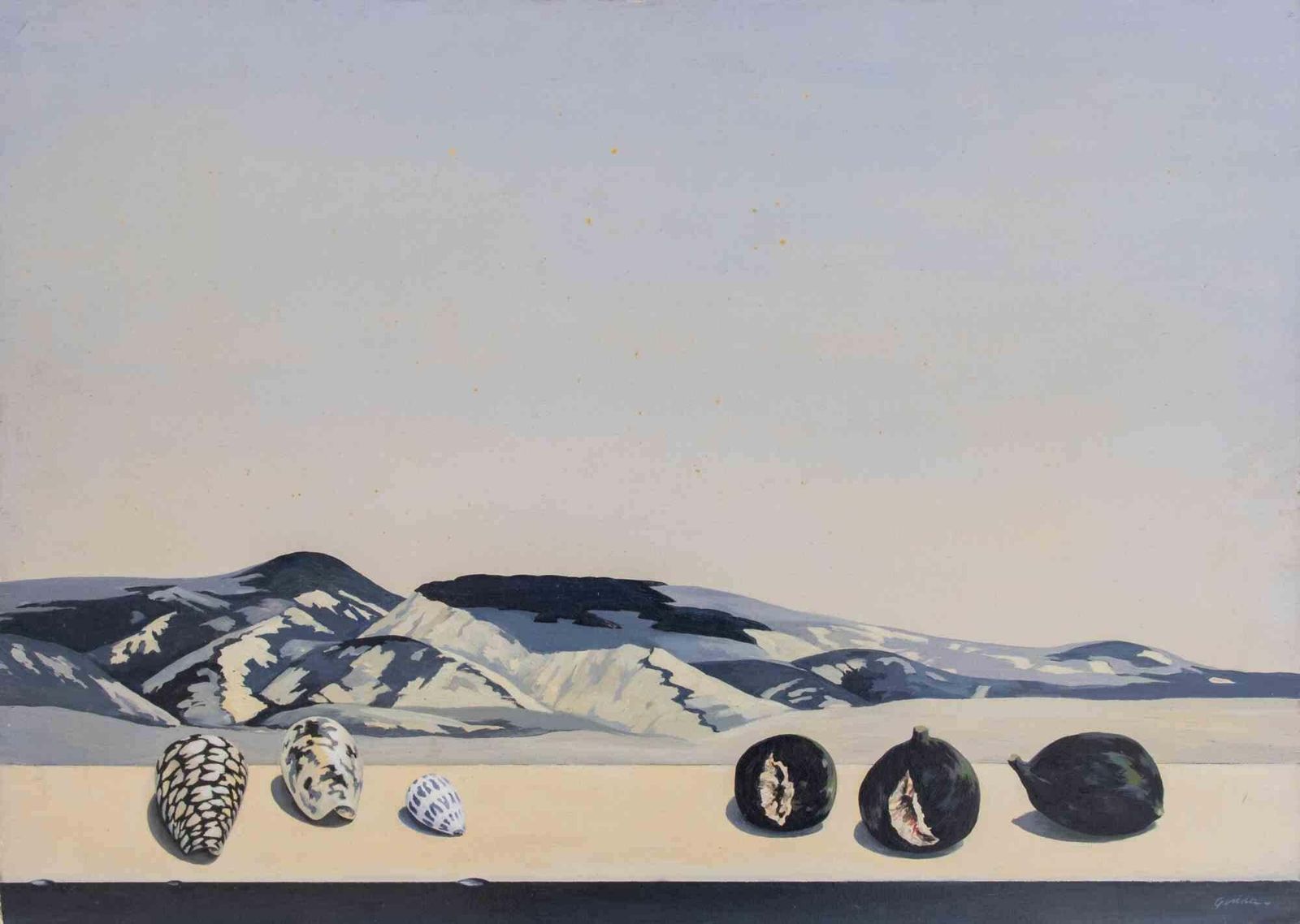Gino Guidafigs, Shells And Hills   Paint By Gino Guida   1980s1980s