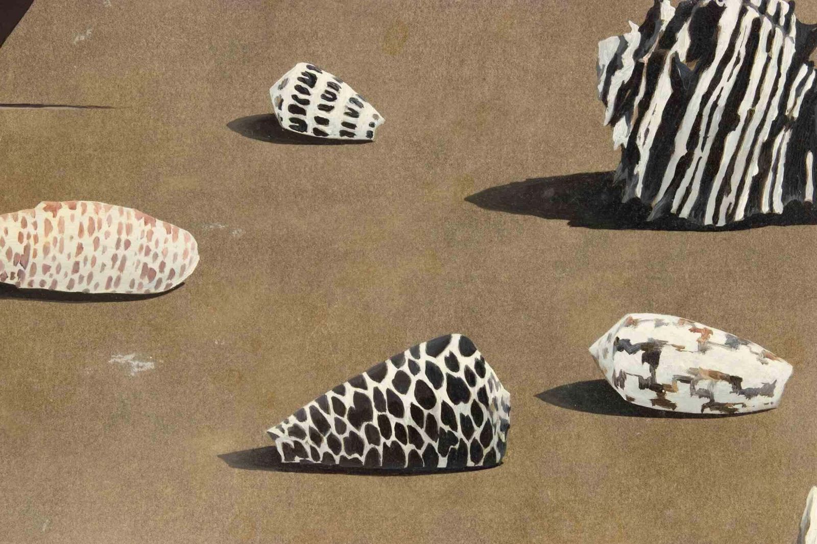 Gino Guidatable With Shells   Paint By Gino Guida   1980s1980s photo Furniture