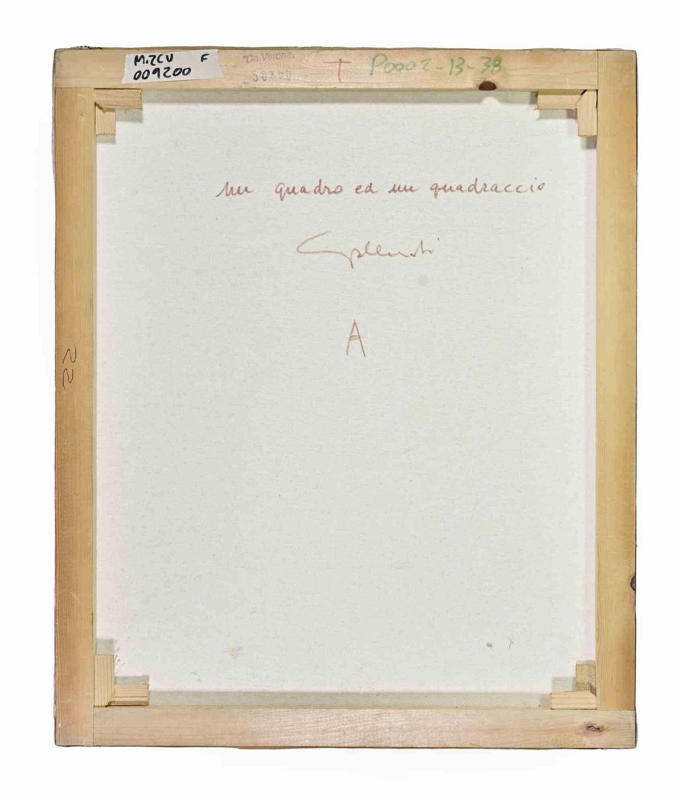 Alberto Galleratiun Quadro Ed Un Quadraccio   Paint By Alberto Gallerati   1970s1970s photo for sale