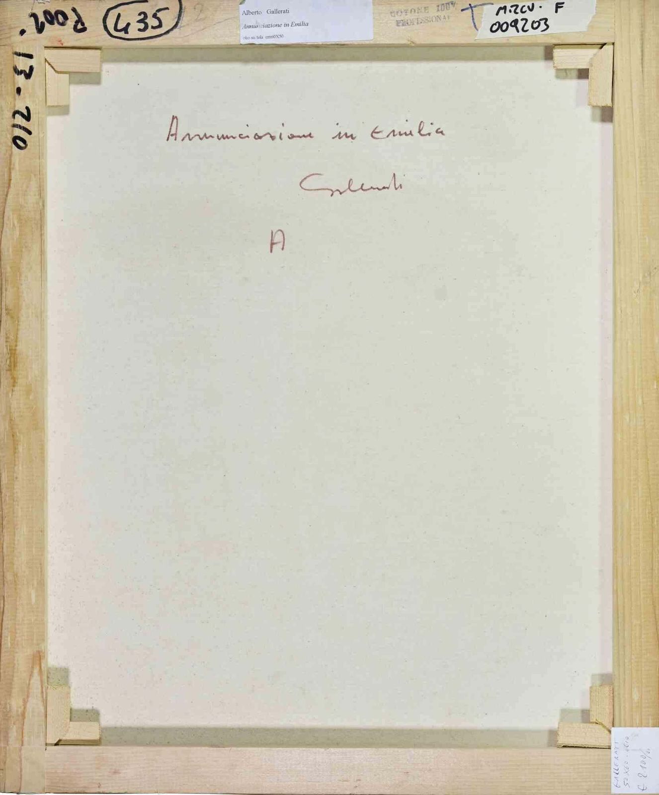 Alberto Galleratiannunciation In Emilia   Paint By Alberto Gallerati   1970s1970s photo for sale