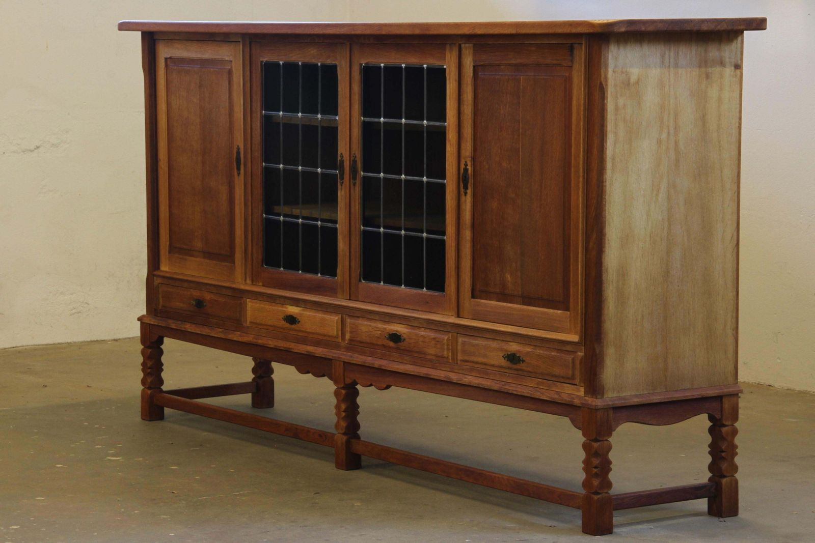 Vintage Danish 1960s Modern Oak Cabinet In The Style Of Henning Kjærnulf photo furniture