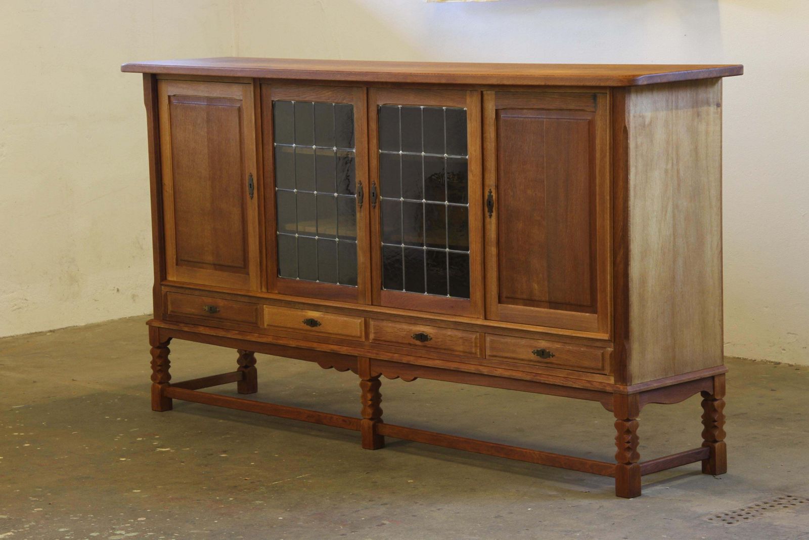 Vintage Danish 1960s Modern Oak Cabinet In The Style Of Henning Kjærnulf photo for sale
