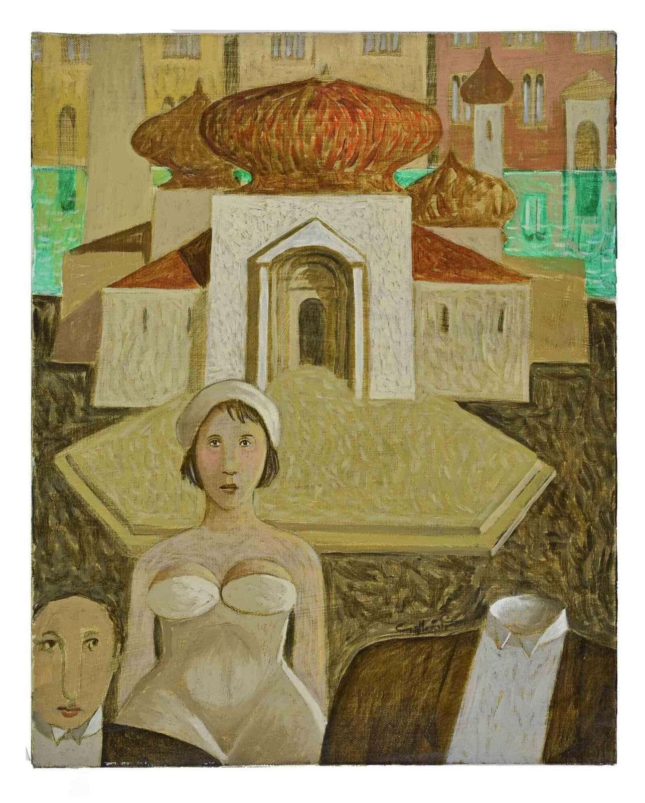 Alberto Galleratiwedding In Venice   Paint By Alberto Gallerati   1970s1970s