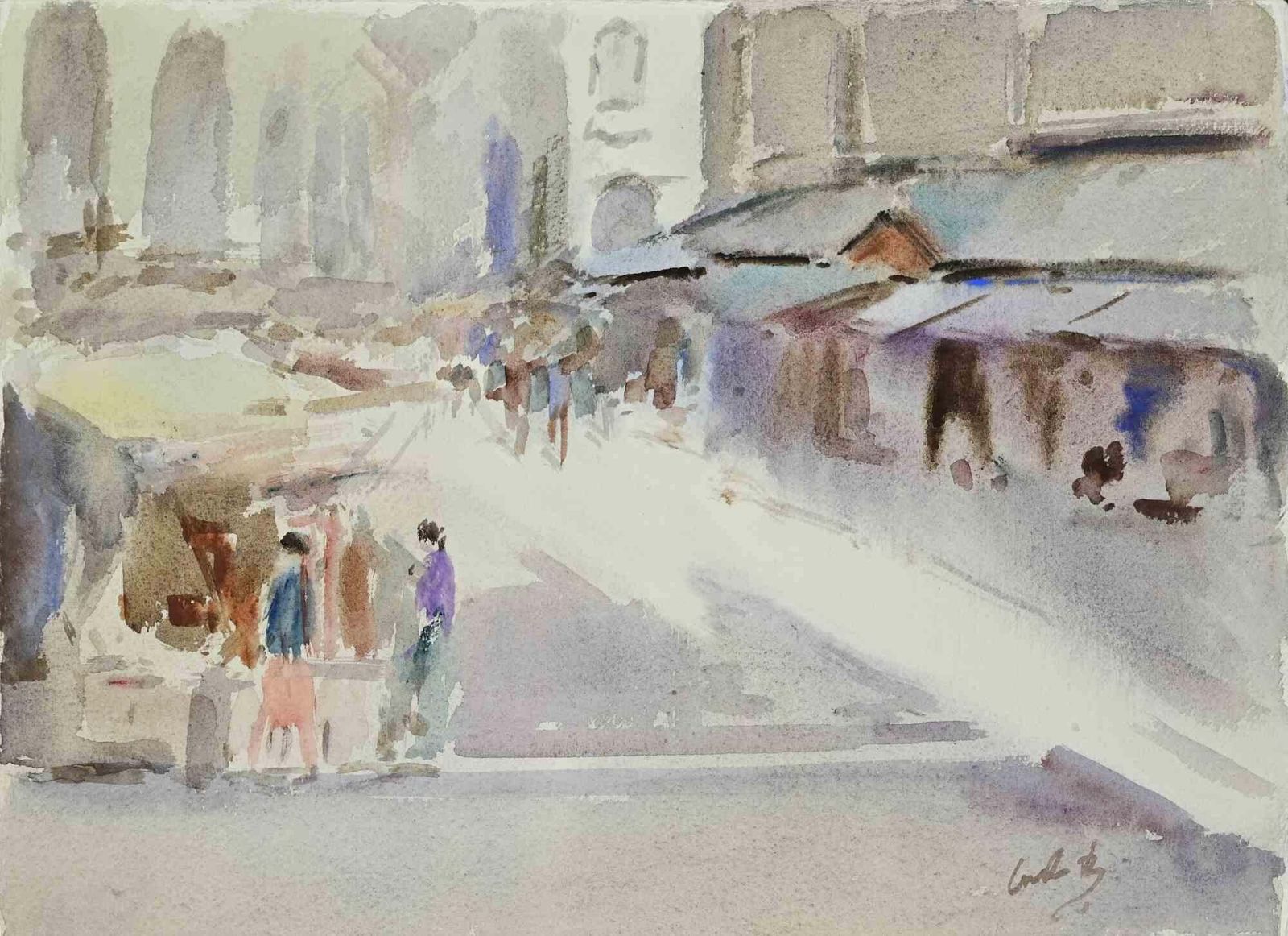 Carlo Ravagnanview Of Venice   Drawing By Carlo Ravagnan   1970s1970s