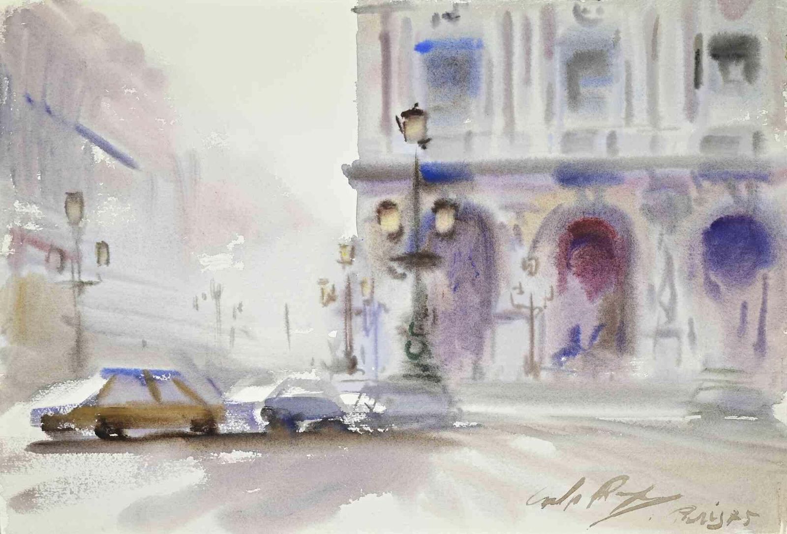 Carlo Ravagnanl'opéra In Paris   Drawing By Carlo Ravagnan   1970s1970s