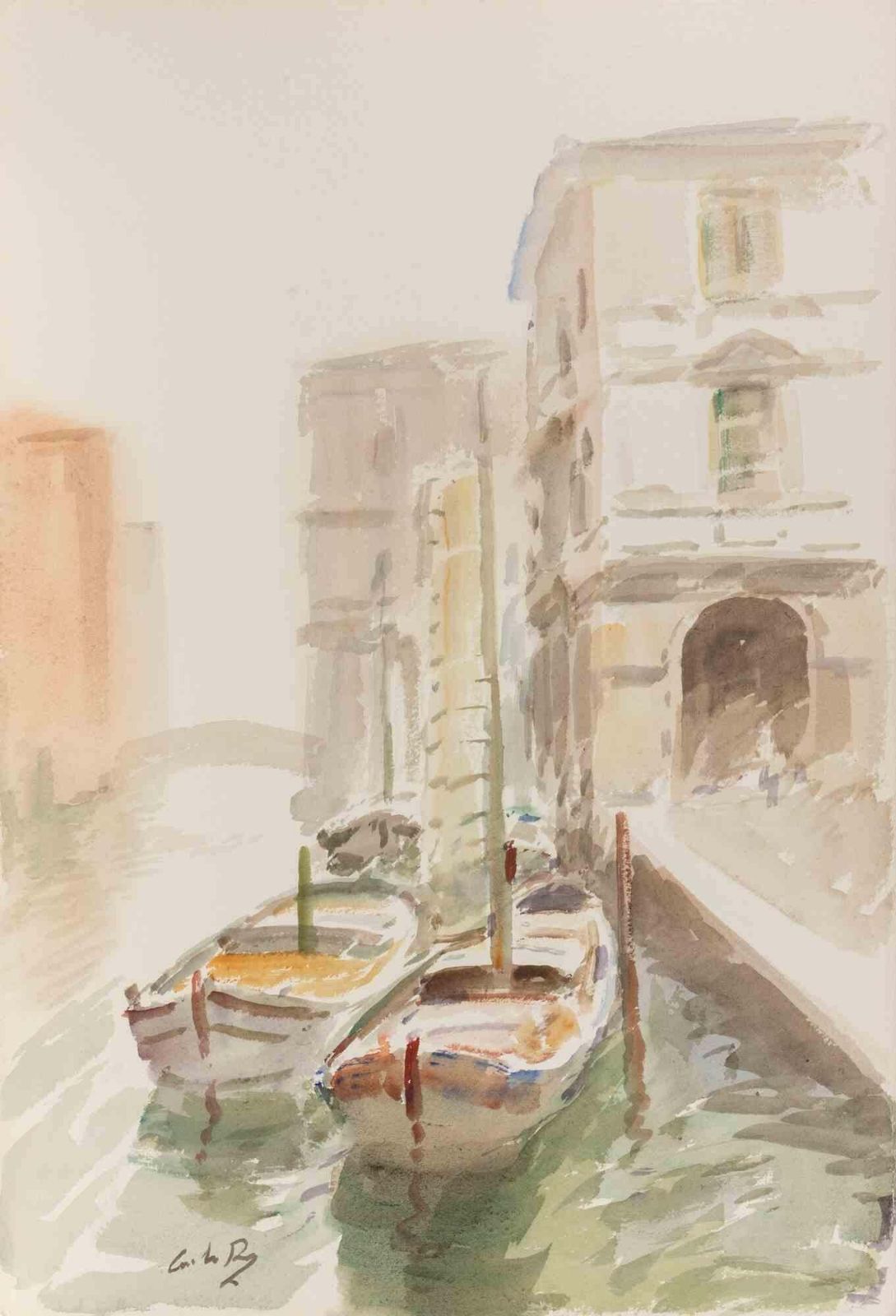Carlo Ravagnanview Of Venice   Drawing By Carlo Ravagnan   1970s1970s