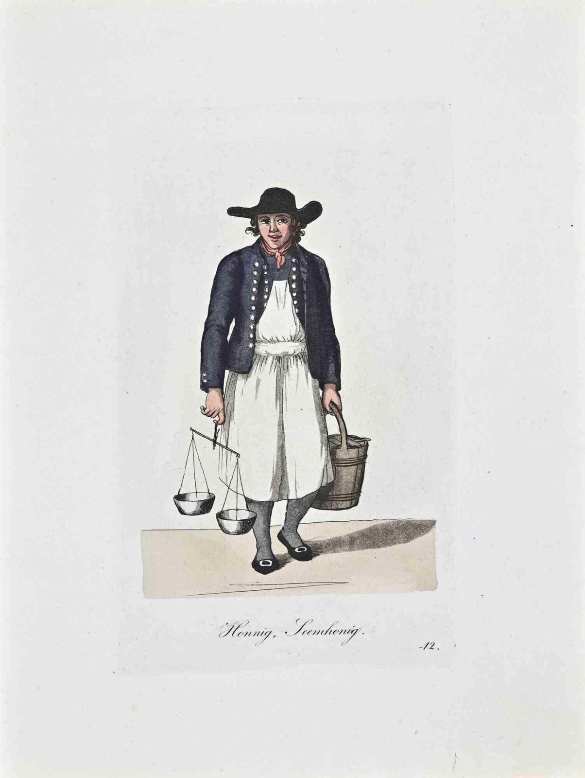 Christoph Suhrhonnig, Seemhonig   Etching By Christoph Suhr   18081808