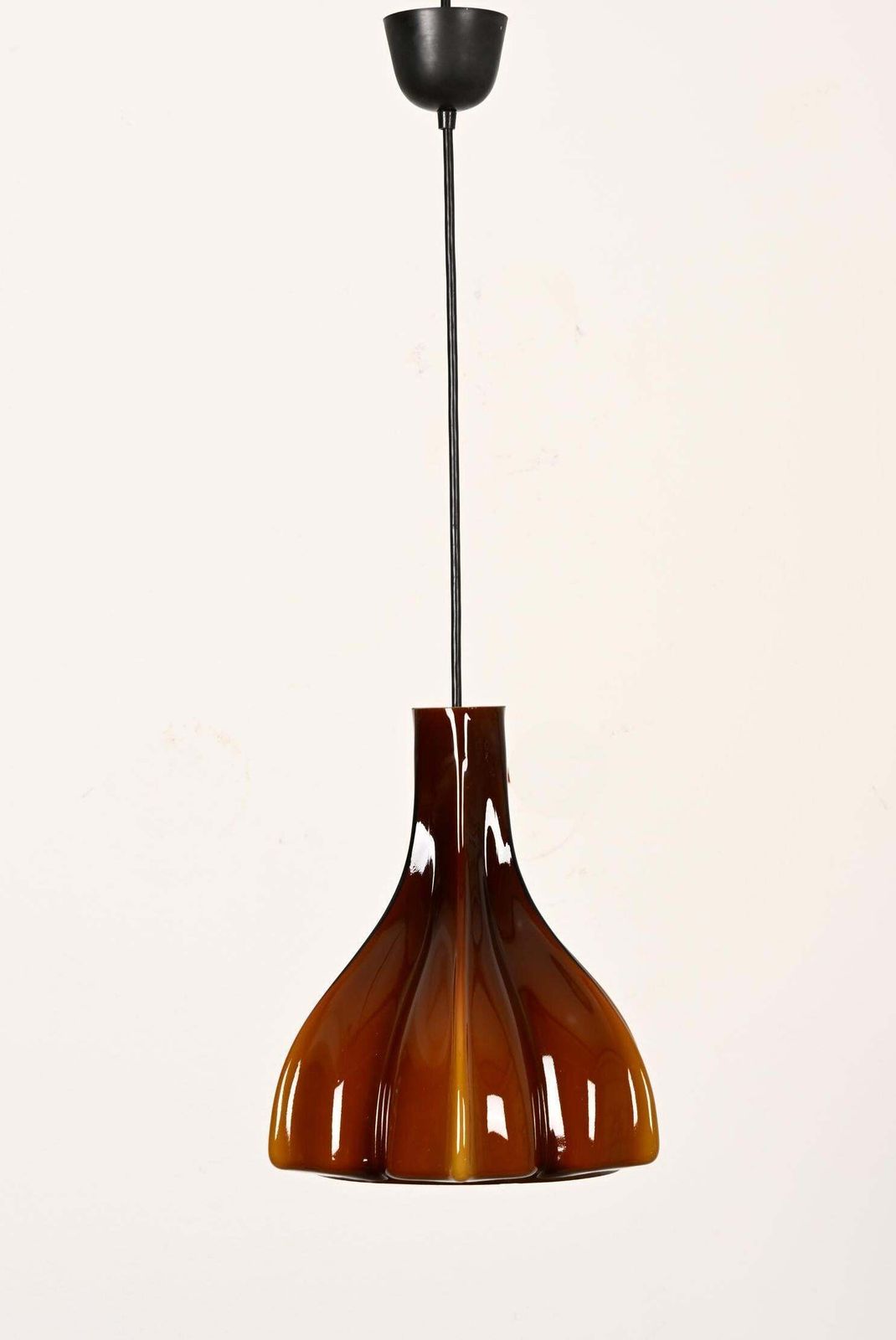 Paill & Putzler Lotus Shaped Midcentury Glass Pendant photo furniture